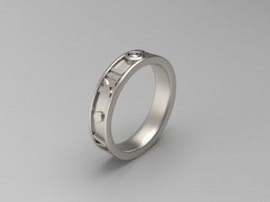 man band ring 27 3Dプリントモデル