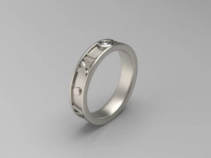 man band ring 27 3D Print Model