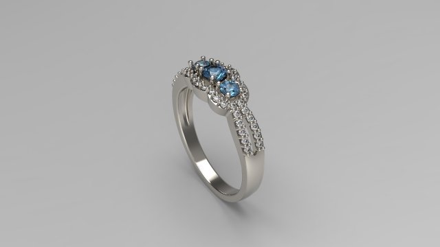 woman solitaire ring 104 3D प्रिंट मॉडल .c4d .max .obj .3ds .fbx .stl .blend 