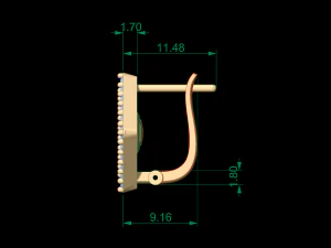 earring 42 3D Print Model