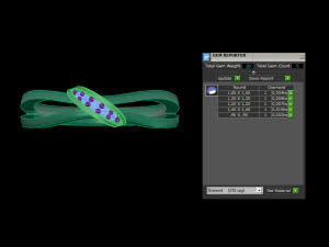 woman solitaire band ring 105 3D Print Model