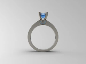 woman solitaire ring 106 3D Print Model