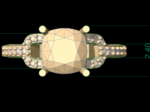 woman solitaire ring 107 3D Print Model