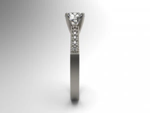 woman solitaire ring 108 3D Print Model