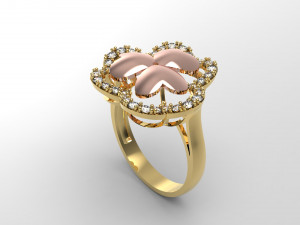 woman solitaire ring 109 3D Print Model