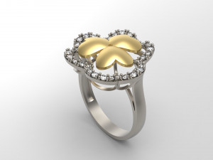 woman solitaire ring 109 3D Print Model