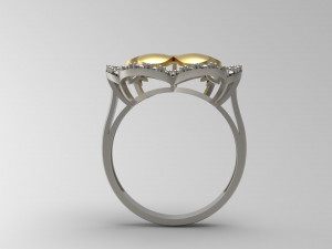 woman solitaire ring 109 3D Print Model