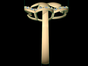 woman solitaire ring 109 3D Print Model