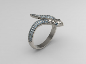 snake ring Modèles 3D en vedette
