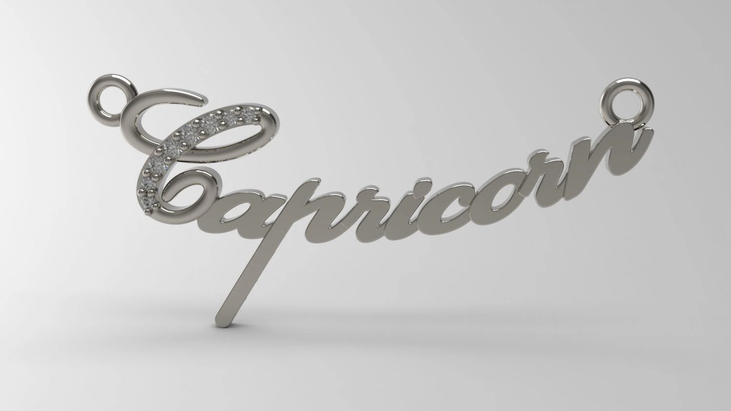 capricorn pendant 61 3D Print Model .c4d .max .obj .3ds .fbx .stl .blend