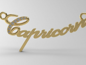 capricorn pendant 61 3D Print Model