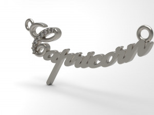 capricorn pendant 61 3D Print Model