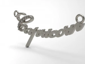 capricorn pendant 61 3D Print Model