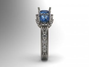 woman solitaire ring 110 3Dプリントモデル
