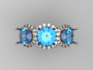 woman solitaire ring 110 3Dプリントモデル