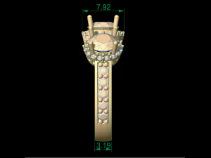 woman solitaire ring 110 3D Print Model
