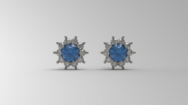 earring 46 3D Print Model .c4d .max .obj .3ds .fbx .stl .blend 