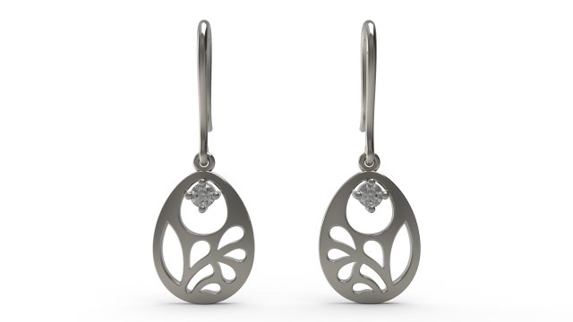 earring 47 3D Принт Модель .c4d .max .obj .3ds .fbx .stl .blend 
