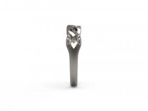 woman band ring 112 Model do druku 3D