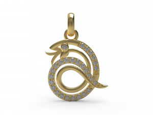 snake pendant 62 3D Print Model