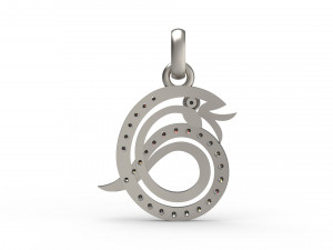 snake pendant 62 3D 프린트 모델