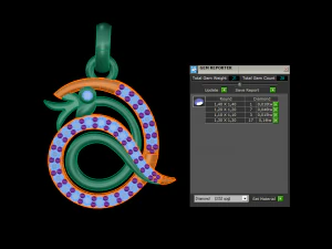 snake pendant 62 3D Print Model