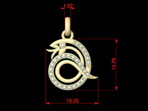 snake pendant 62 3D Print Model