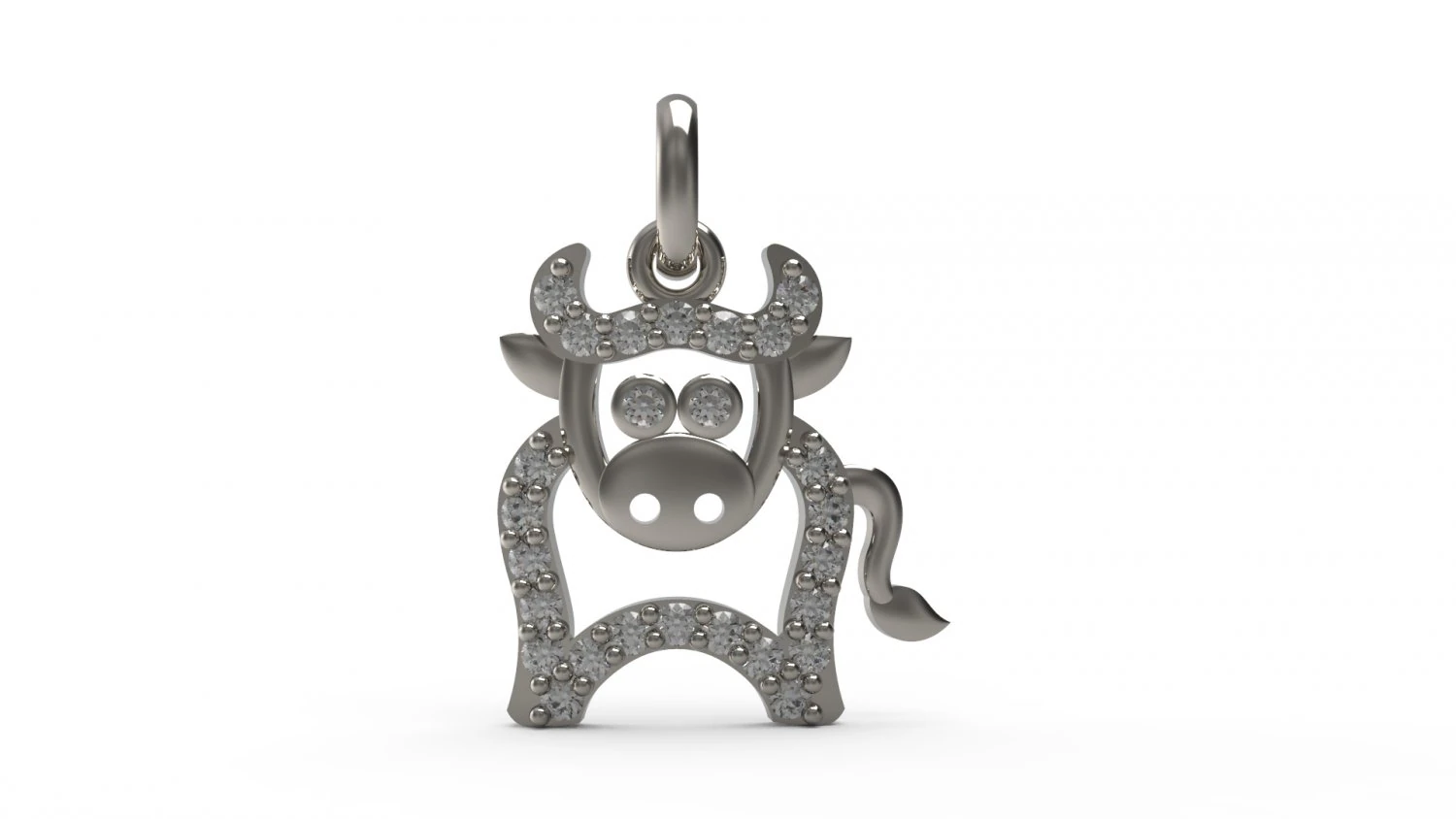 cow pendant 63 3D Print Model .c4d .max .obj .3ds .fbx .stl .blend 