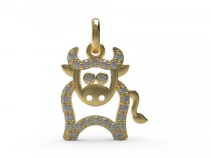 cow pendant 63 3D Print Model