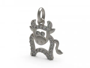 cow pendant 63 3D Print Model