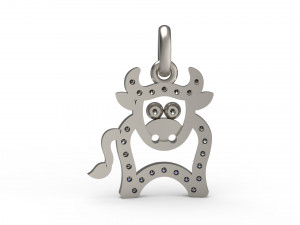 cow pendant 63 3D Druckmodell