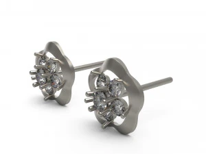 flower earring 50 3D Print Model