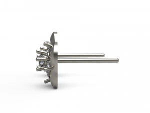 flower earring 50 3D Print Model