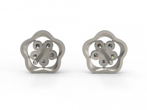 brinco flor 50 Modelo de Impressão 3D