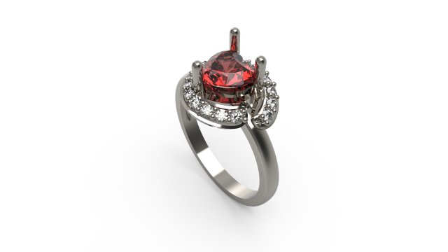 woman heart solitaire ring 113 Modèles 3D en vedette .c4d .max .obj .3ds .fbx .stl .blend 