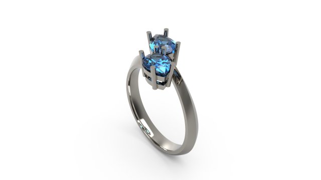 woman solitaire ring 114 3D Print Model .c4d .max .obj .3ds .fbx .stl .blend 