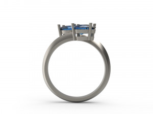 woman solitaire ring 114 3D Print Model