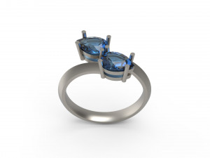 woman solitaire ring 114 3D Print Model