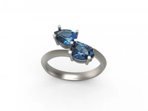 woman solitaire ring 114 3D Print Model