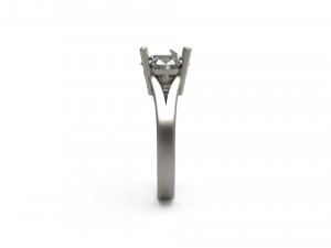 woman solitaire ring 115 Modèles 3D en vedette