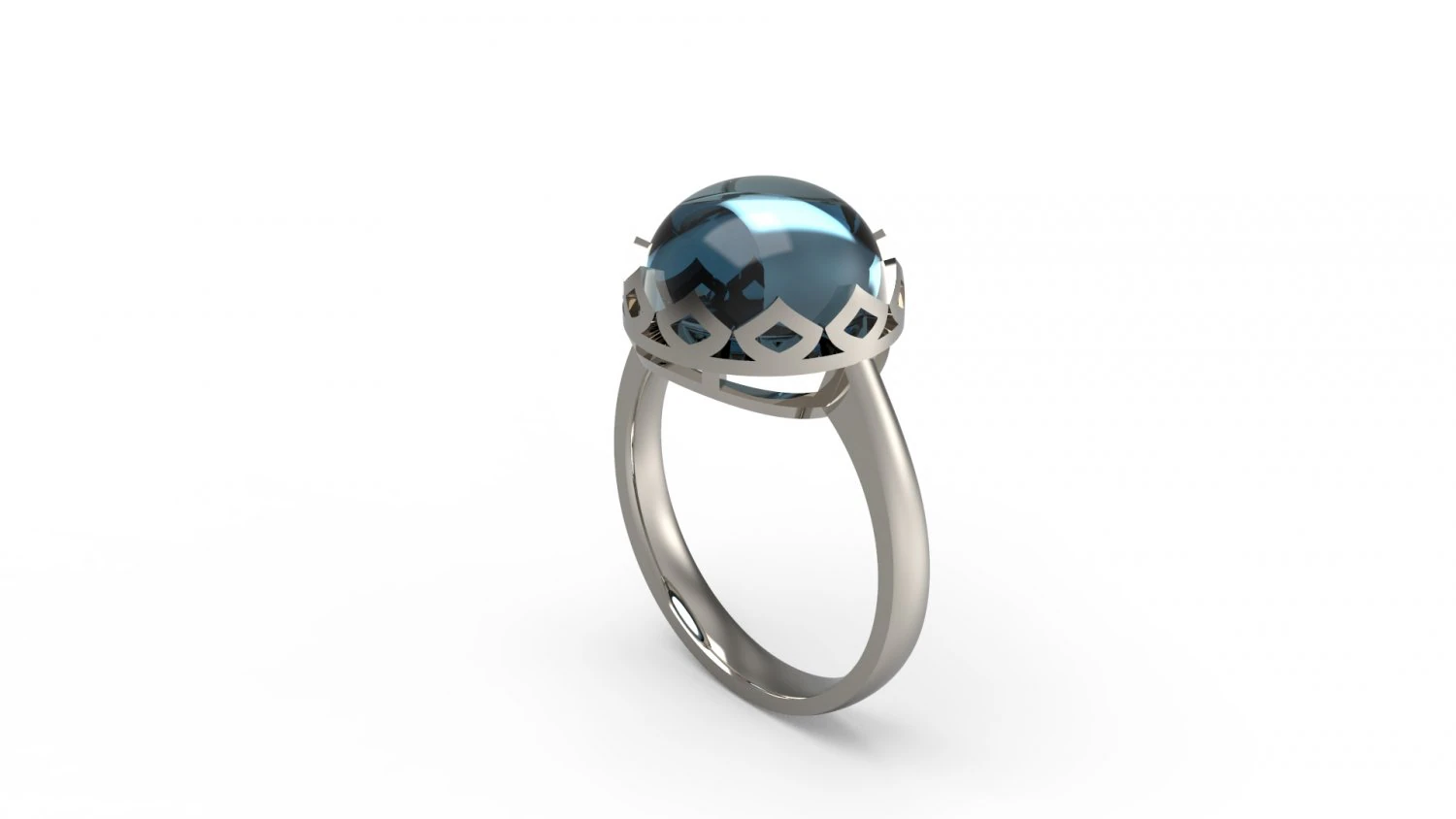 woman solitaire ring 116 3D Print Model .c4d .max .obj .3ds .fbx .stl .blend