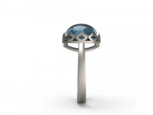 woman solitaire ring 116 3D Print Model