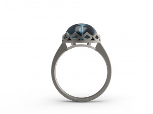woman solitaire ring 116 Modèles 3D en vedette