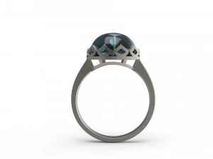 woman solitaire ring 116 3D Print Model