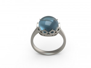 woman solitaire ring 116 Modèles 3D en vedette