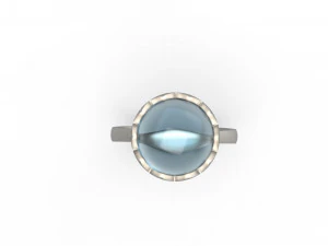 woman solitaire ring 116 3D Print Model