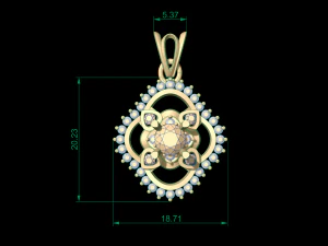 pendant 64 3D Print Model