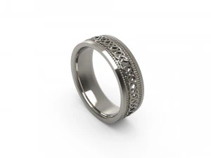 чоловічий кельтський перстень 20 3D Принт Модель