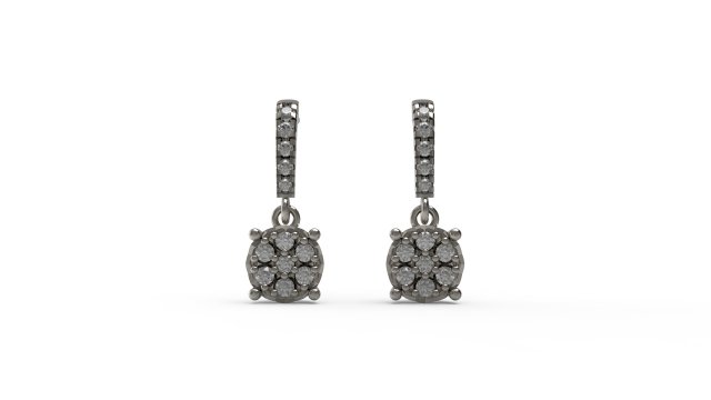earring 52 3D Print Model .c4d .max .obj .3ds .fbx .stl .blend 