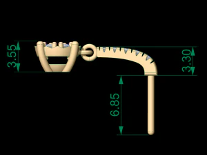 earring 52 3D Print Model